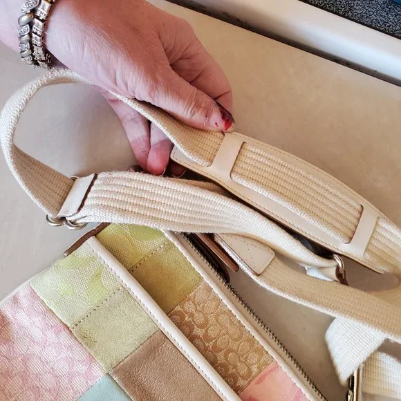 Rare Coach Patchwork Crossbody Bag Purse - Picture 4 of 7